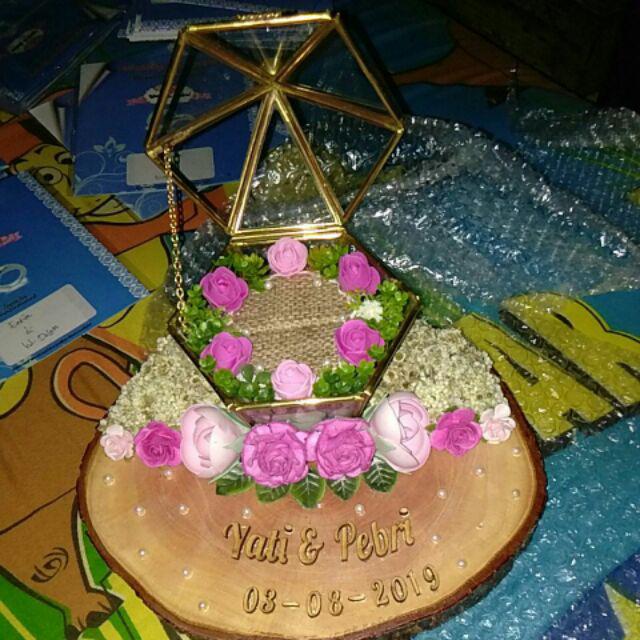 Tempat Cincin /terarrium Ringbox /ringbearer/ Tempat Maskawin/tempat Cincin Rustic /terarrium Rustic