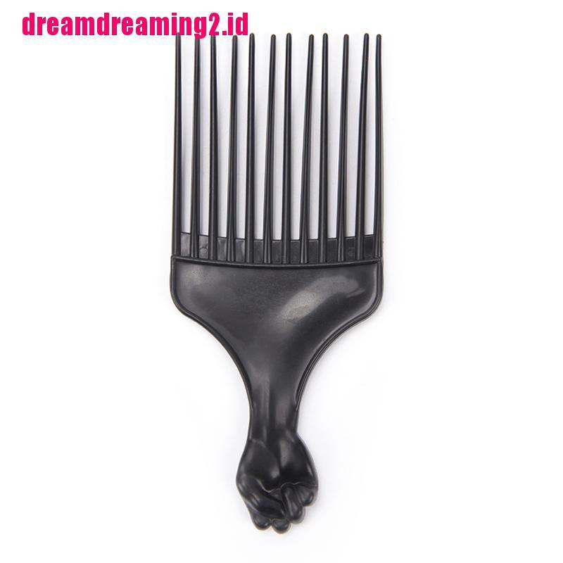 （✔✔❤Sisir Rambut Keriting Model Garpu Gigi Panjang Lebar Bahan Plastik Untuk Salon