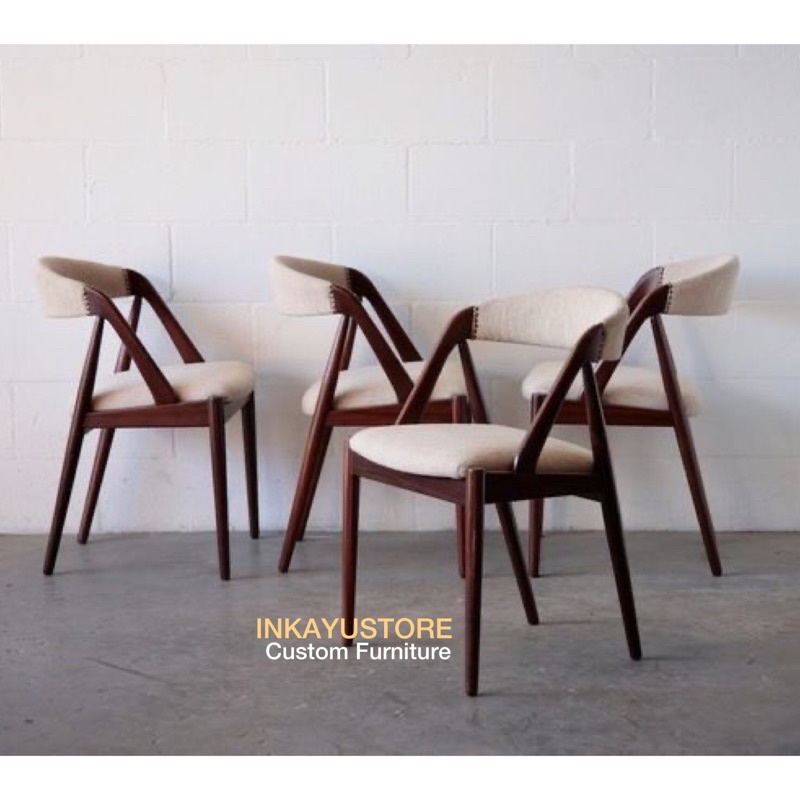 KURSI CAFE MINIMALIS MODERN | KURSI CAFE JATI | KURSI MAKAN JATI MODERN