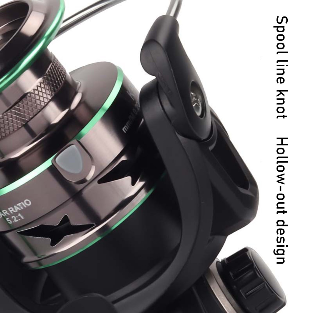 reel pancing 13BB 17kg drag CNC handle powerful alat memancing logam spinning fishing reel Gulungan Memancing