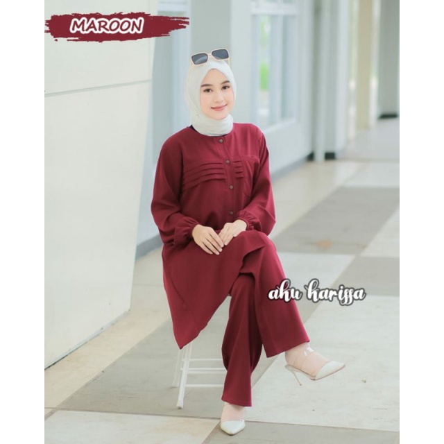 CITRA ONE SET TERBARU TERMURAH ORI AKU KARISSA//SETELAN CELANA AKU KARISSA