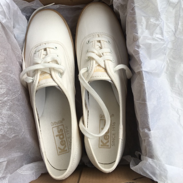 Keds triple shimmer white gold