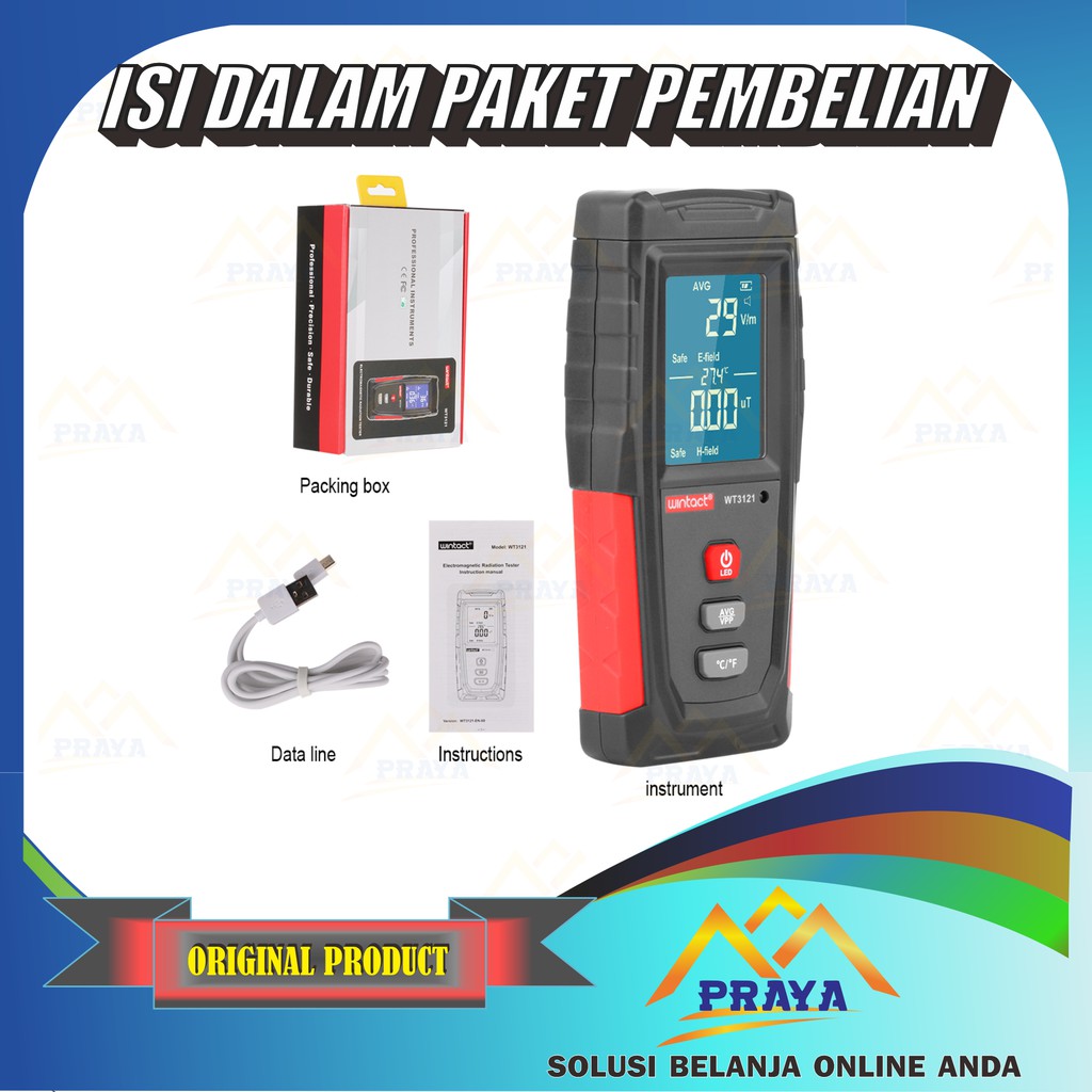 RADIATION TESTER ALAT TES RADIASI MEDAN MAGNET LISTRIK FIELD CEK UJI ELECTRICITY DETECTOR DETECT