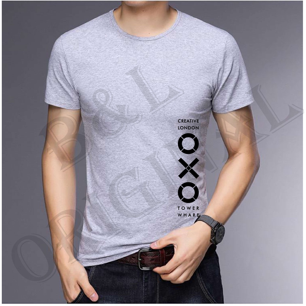 BS TERLARIS BAJU KAOS  OXO TANGAN PENDEK PRIA DAN WANITA GOOD QUALITY