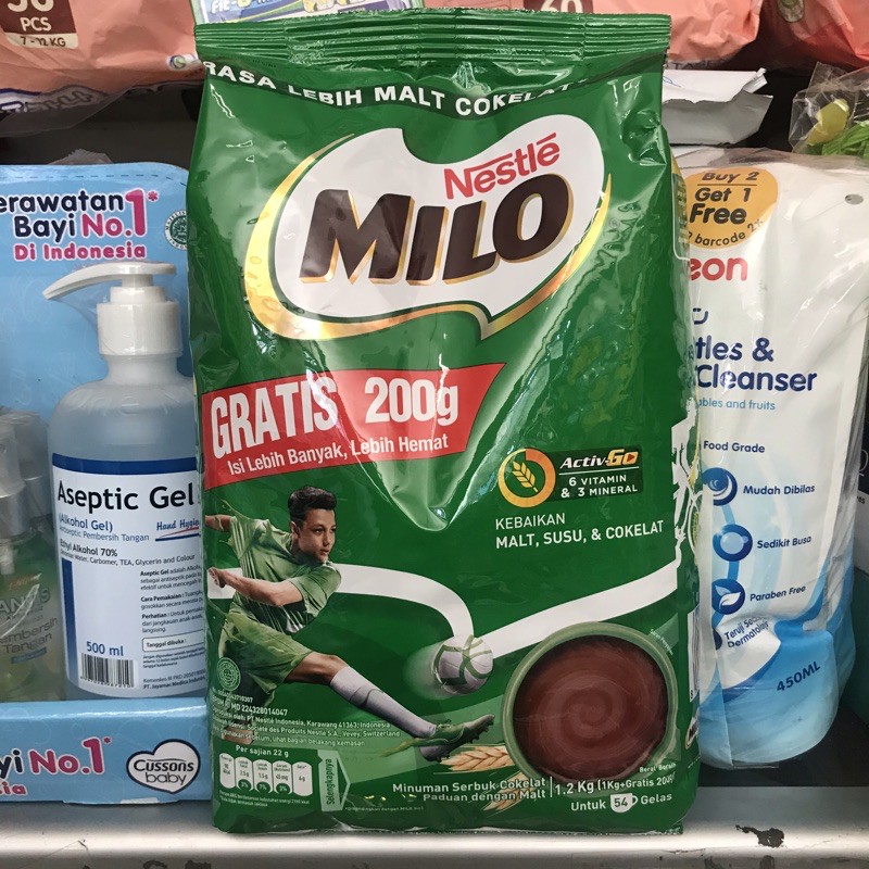 Milo ActiveGo 1kg bonus 200gr