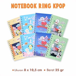 Notebook Ring Mini KPop Binder Book BT21