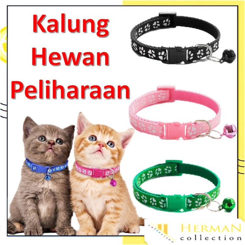 Kalung Kucing Lonceng Hewan Peliharaan Tali Leher Anjing Kecil Lonceng Pet Collar Dog