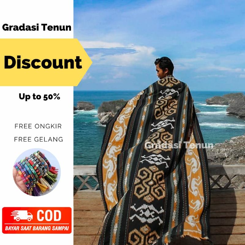 Kain Batik Tenun Etnik Blanket Troso Jepara Indonesia Motif Ntt Toraja Lombok