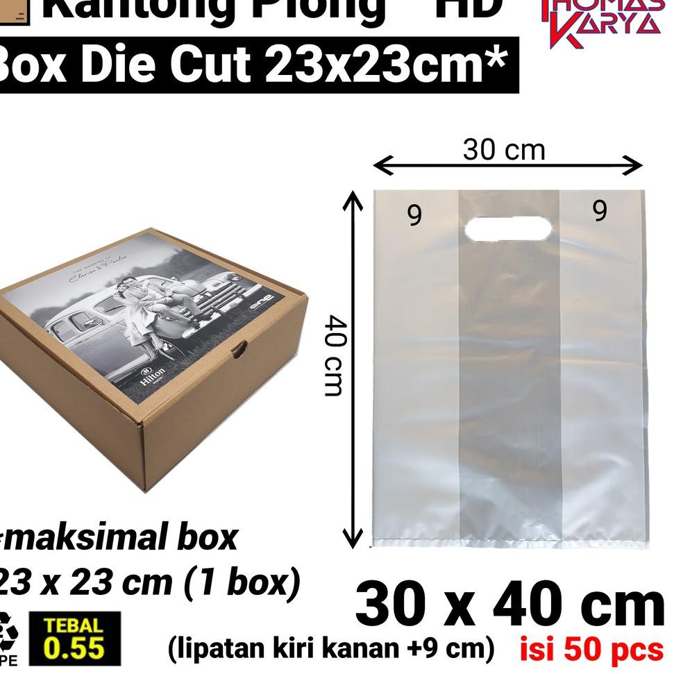 

[KODE PRODUK ZW] 30x40 cm Kantong Plong HD Box (lipatan 9 cm) Plastik Box Donat Isi 6 | Plastik Boks