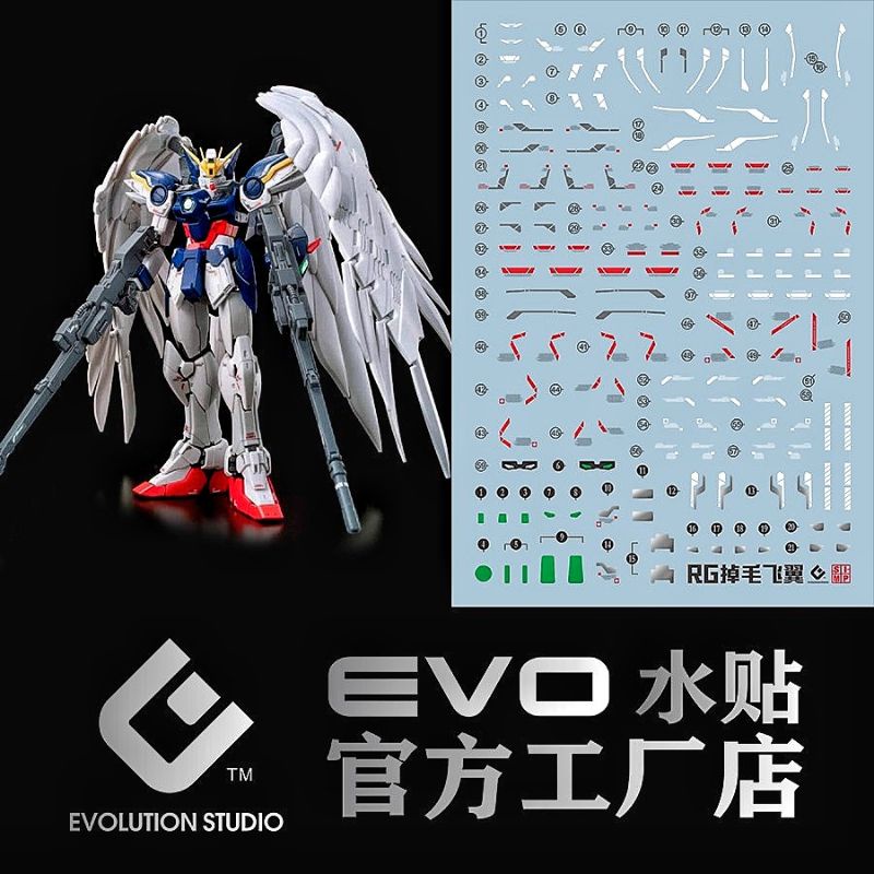 RG WING GUNDAM ZERO EW WATER DECAL EVO SIMP DECAL