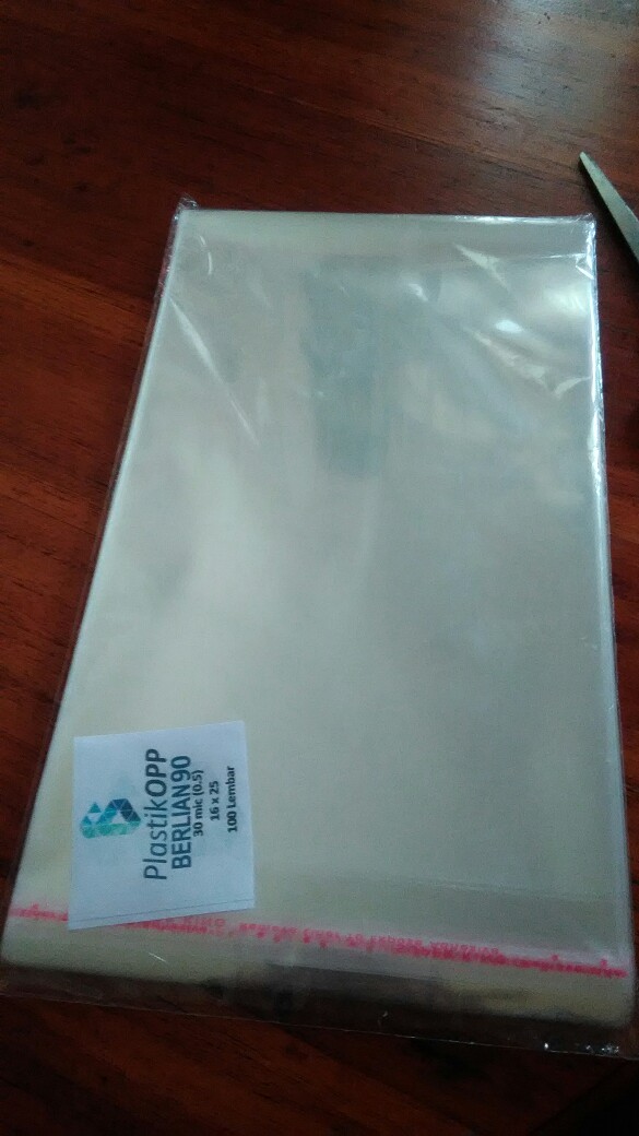 16 X 25 Cm Plastik Opp Tebal 30 Micron (0,5) Plastik Kemasan / Plastik Undangan