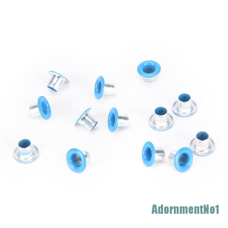 [AdornmentNo1]100pcs 3mm Scrapbook Eyelet Random Mixed Color Metal eyelets For DIY clothes New