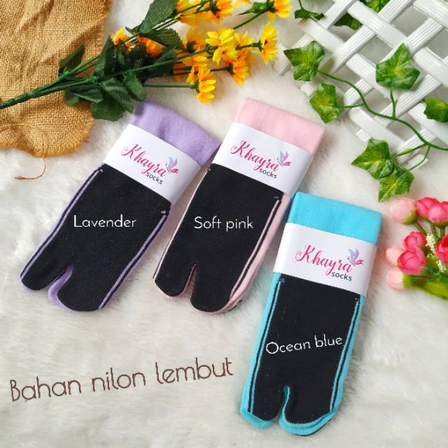 [12 PASANG] KAOS KAKI JEMPOL POLOS TAPAK HITAM