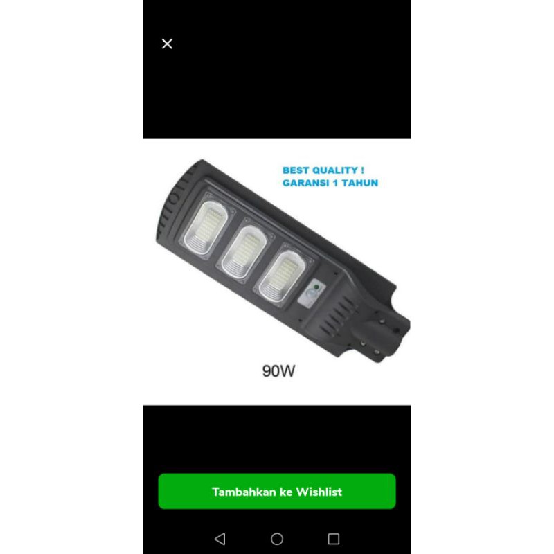 LAMPU JALAN PJU LED SOLAR PANEL TENAGA SURYA 90W 90WATT ALL IN ONE