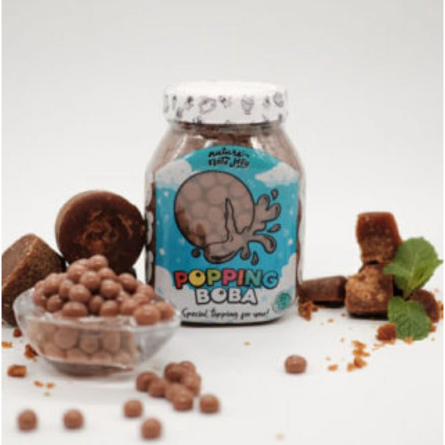 

Nata jelly popping poping Bobba boba bubble Babel pecah di mulut BROWN SUGAR 500g