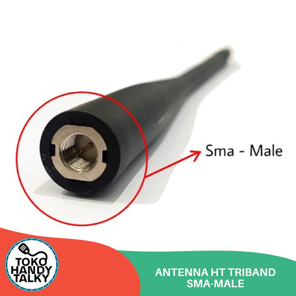 ANTENNA HANDY TALKY TRIBAND SMA-MALE NEW