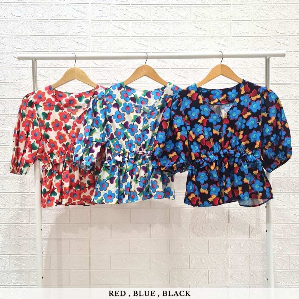 4329 flowely blouse top