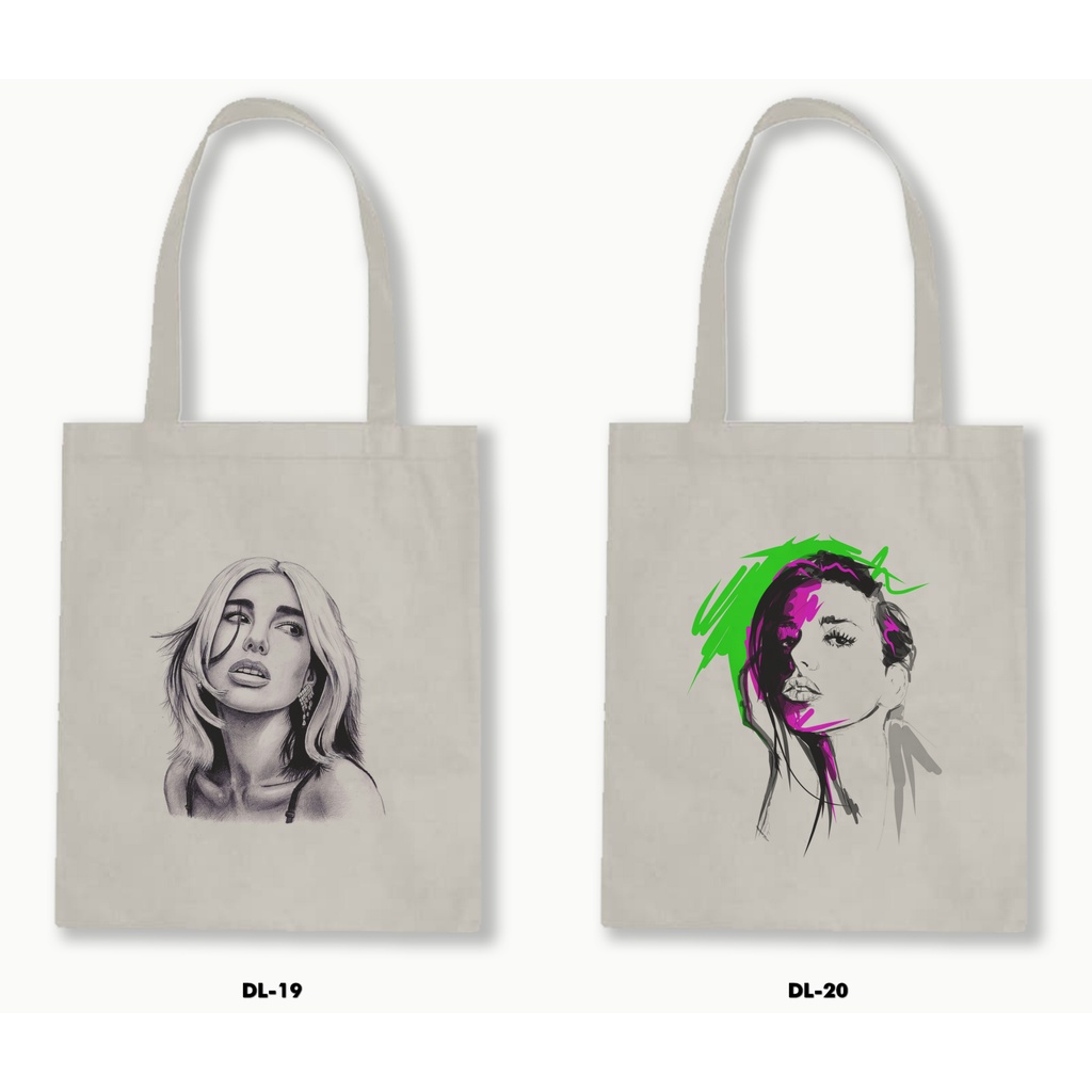 TOTE BAG BLACU - DUA LIPA 01