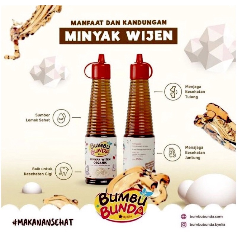 

Bumbu Bunda Minyak Wijen MPASI 150 ML
