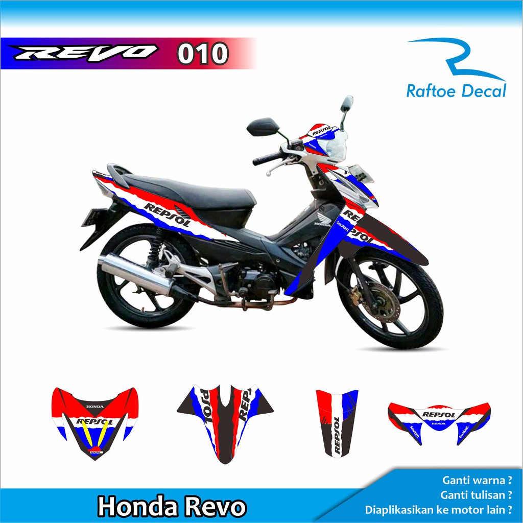 Jual Decal Sticker Honda Revo 100cc Full Body Full Blok RV010 Netherland Style Indonesia Shopee Indonesia