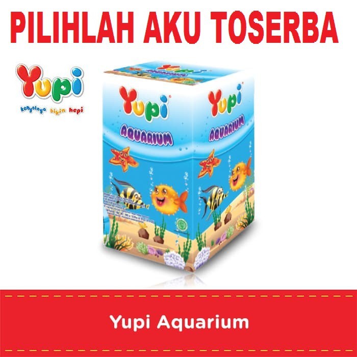 YUPI AQUARIUM BOX isi 12 PCS - ( HARGA PER BOX )