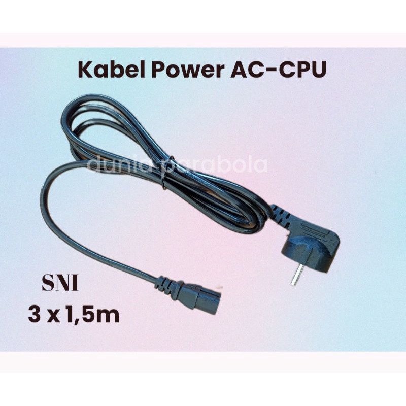 Kabel power PC 1,8 meter / kabel power monitor / kabel komputer / kabel power CPU /