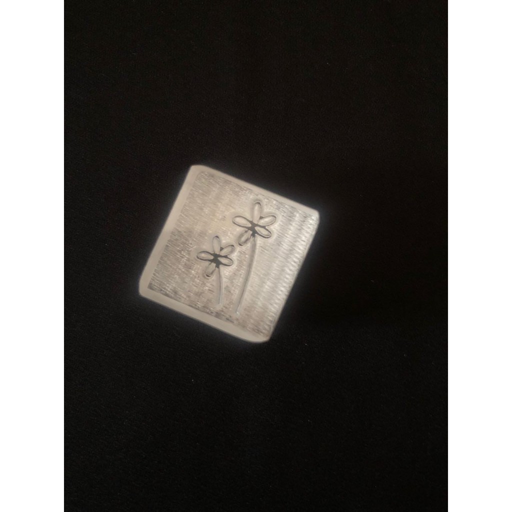 

Mini Acrylic Soap Stamp Floral / Stempel Sabun / Soap Stamp