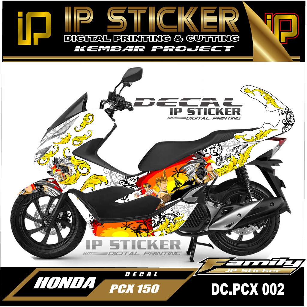 Decal sticker atau full body PCX desain 02 WAYANG BALI