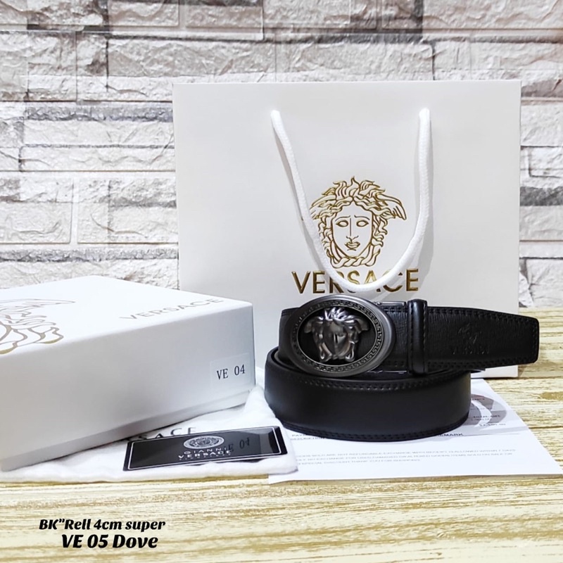 sabuk pria Versace full kulit asli import gesper kulit pria Versace