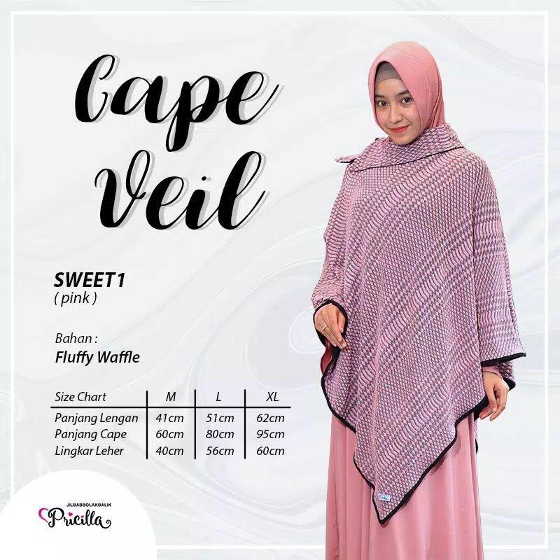 Cape Veil Jaket Syari Muslimah Cardigan Muslimah