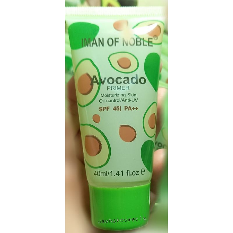 PRIMER AVOCADO IMAN OF NOBLE NENGANDUNG SPF 45 PA++  ANTI UV H/PERPCS NO.F222P