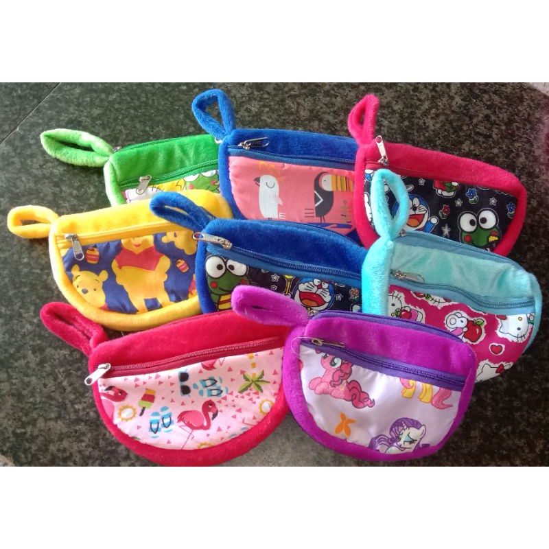 Dompet 2 retsleting muat hp ukuran sedang