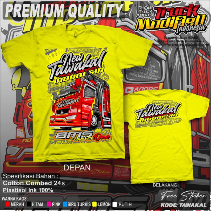Kaos Truk mania /Kaos original RFOUR TRUCK APPAREL