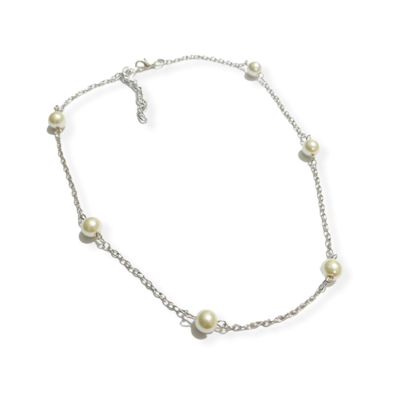 Fara Korean Pearl Necklace Kalung Mutiara Korea Rantai