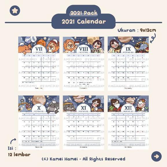 

BARANG BARU Kamei Hamei 2021 Calendar Pack