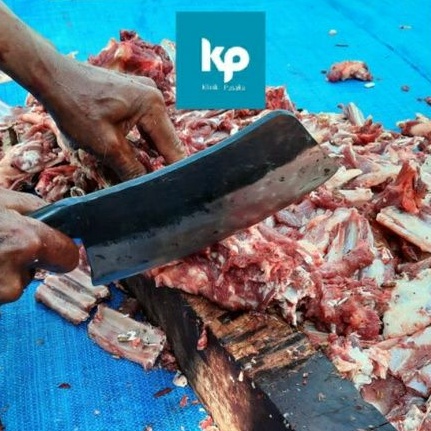 Pisau Daging Baja -Pisau Daging Besar- Pisau Cacah tulang daging sapi kambing kerbau babi baja per m