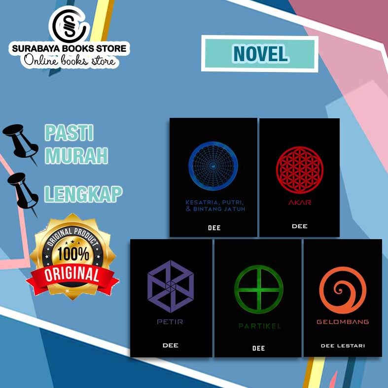 NOVEL DEE LESTARI SUPERNOVA KESATRIA/AKAR/PETIR/PARTIKEL/GELOMBANG/EMBUN PAGI/KEPINGAN SUPERNOVA