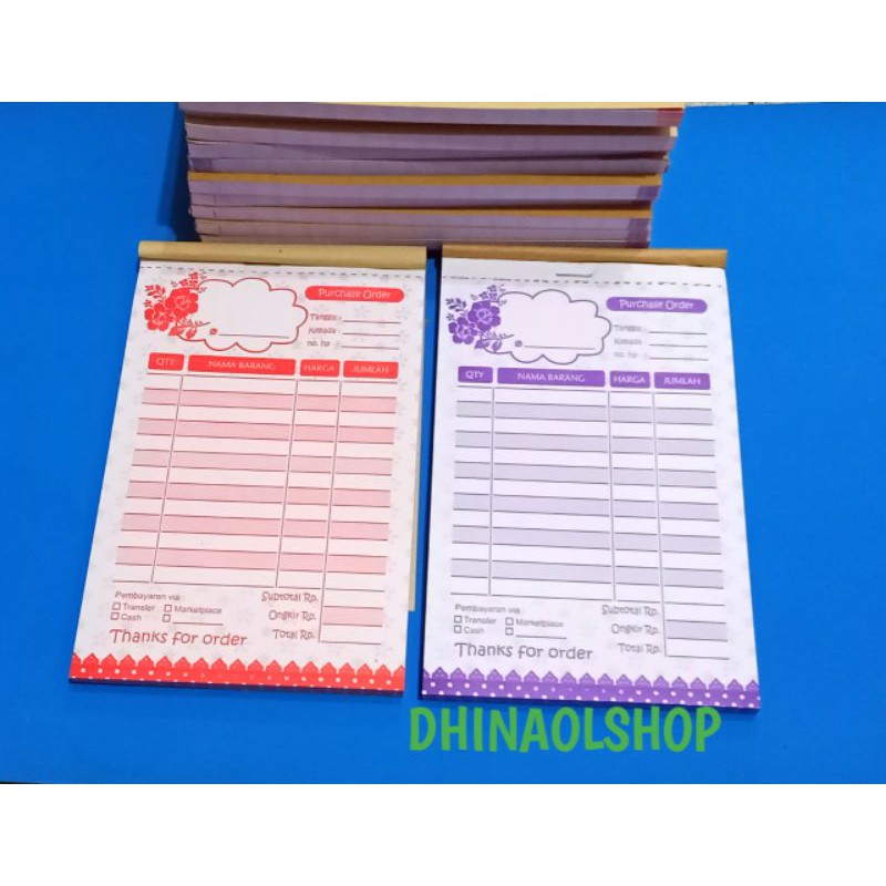 

NOTA OLSHOP 2 PLY / NOTA OLSHOP 1/4 FOLIO MOTIF BUNGA