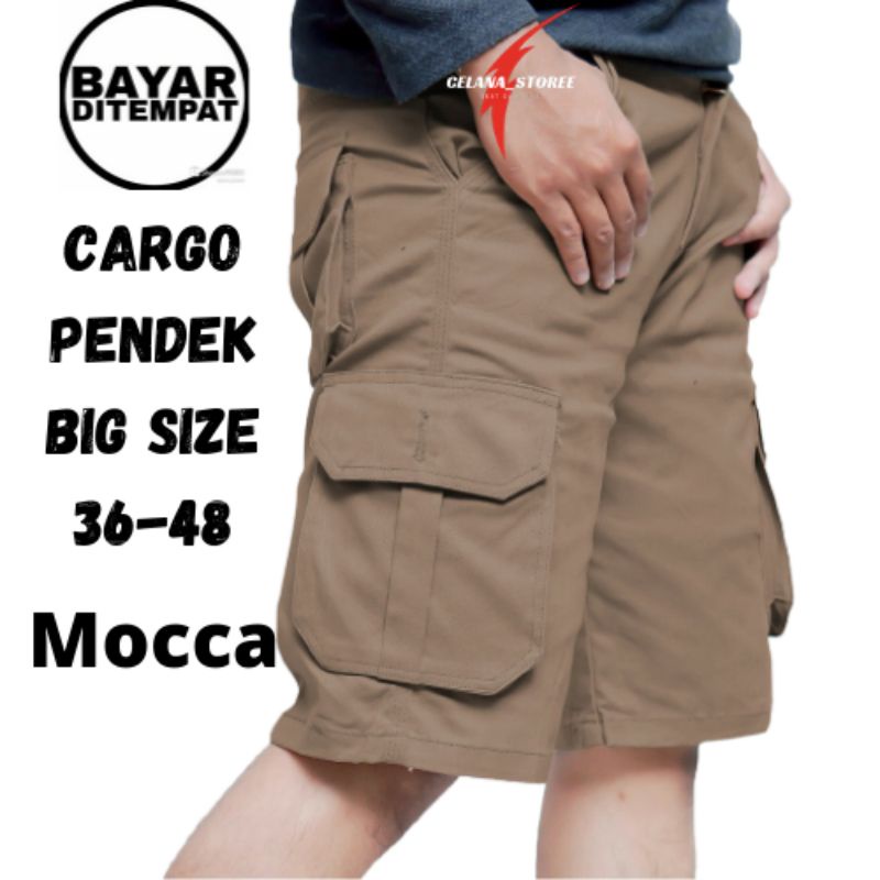 celana pendek/Celana cargo pria big size 38-48/Celana Cargo Pendek pria Jumbo/celana cargo pendek