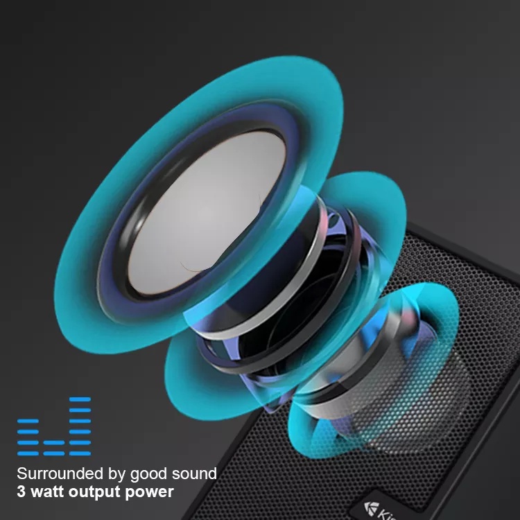 KISONLI Speaker Gaming Laptop / Komputer S555 Strong Bass And Compatibility-4