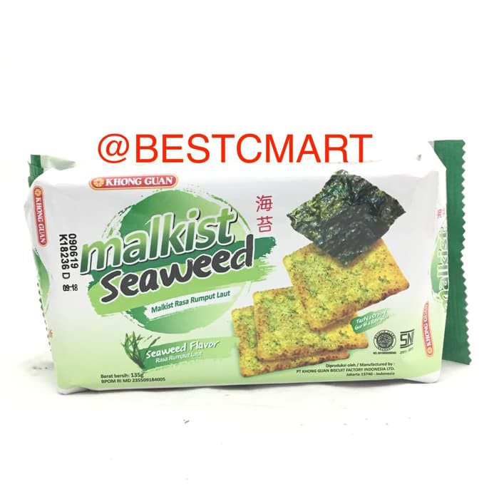 

KHONG GUAN MALKIST SEAWEED CRACKERS 135GR