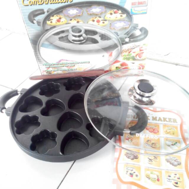 Cetakan kue cubit motif teplon delfiro