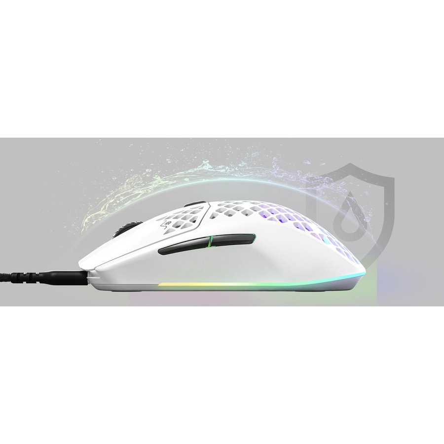 STEELSERIES AEROX 3 SNOW EDITION RGB WIRED GAMING MOUSE