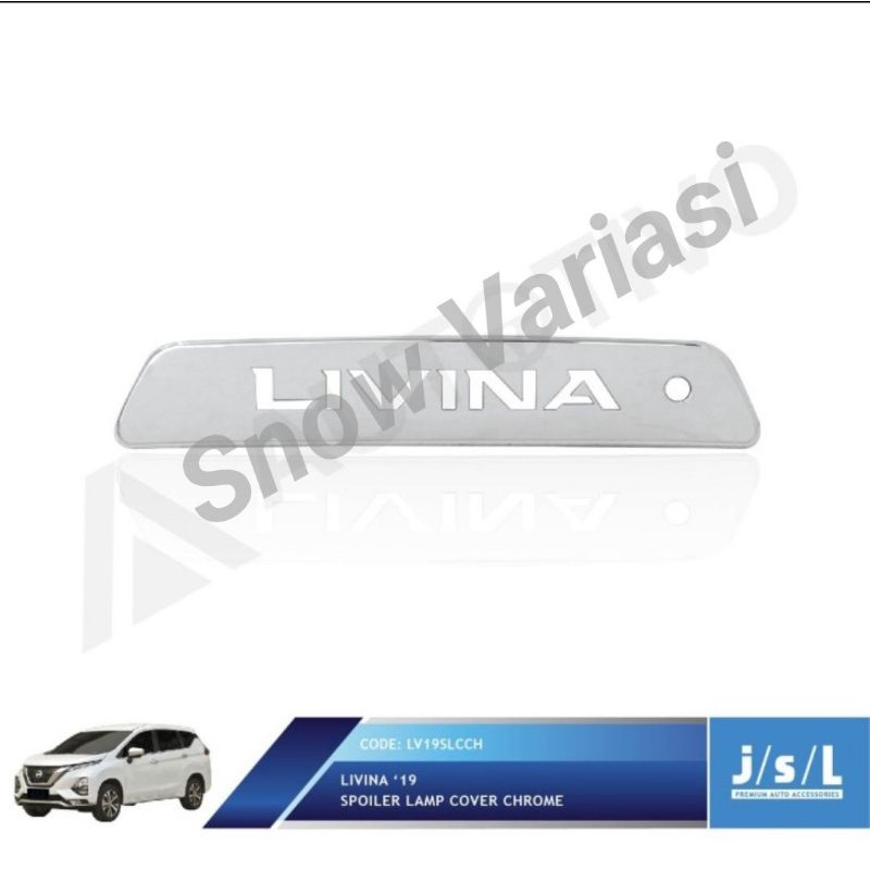 Cover Lampu Spoiler Livina 2019 2022 Up Hitam Chrome