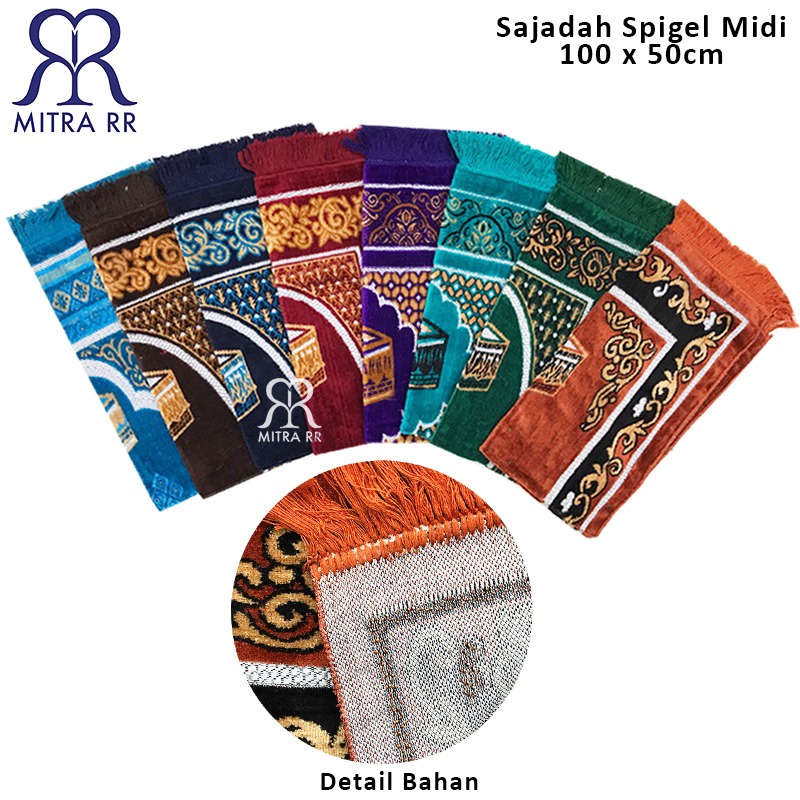 Sajadah Turki Midi Tanggung Uk 100 x 50cm Grosir Murah | Sajadah Spigel | Oleh-Oleh Haji Umroh| Prayer Rug Gokusagi Reyhan