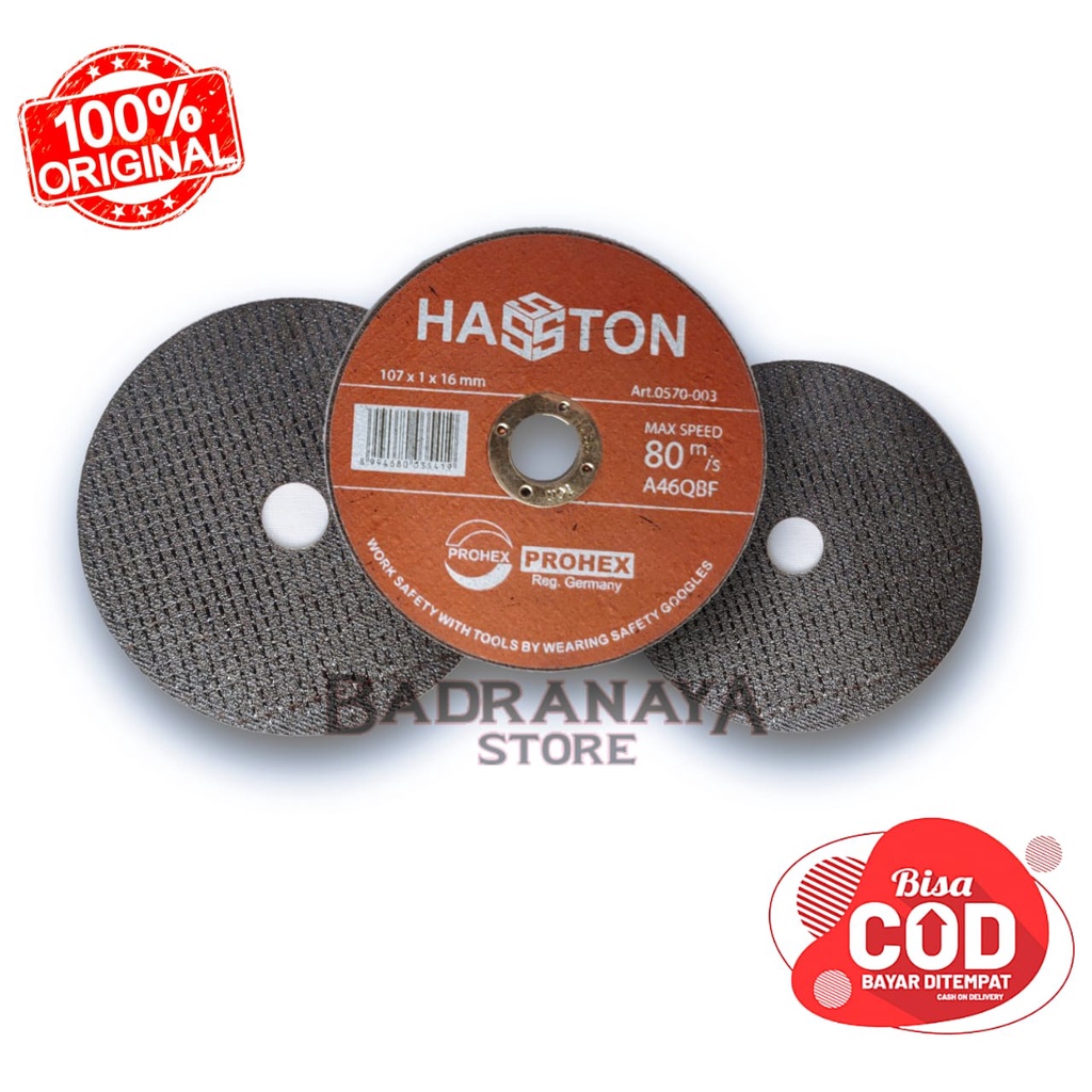 Batu Potong Besi Batu Gerinda Batu cutting wheel Gerinda 4 inch x16 mm Hasston