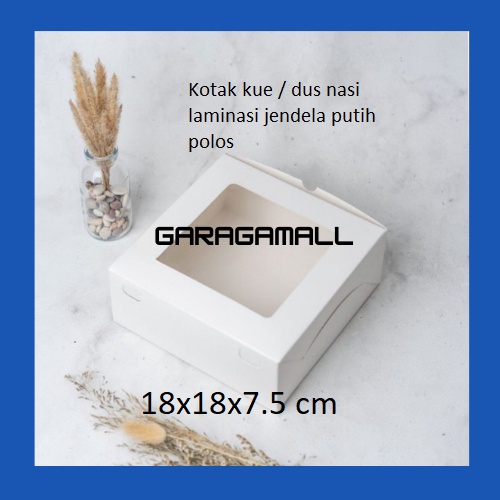Kotak box kardus nasi kotak nasi laminasi jendela dus nasi kotak dus snack dus kue box kue tart puti