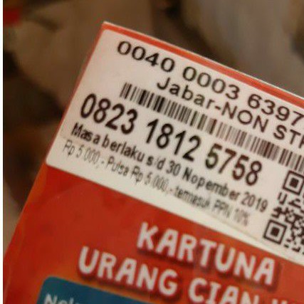 Nomor cantik as 5758