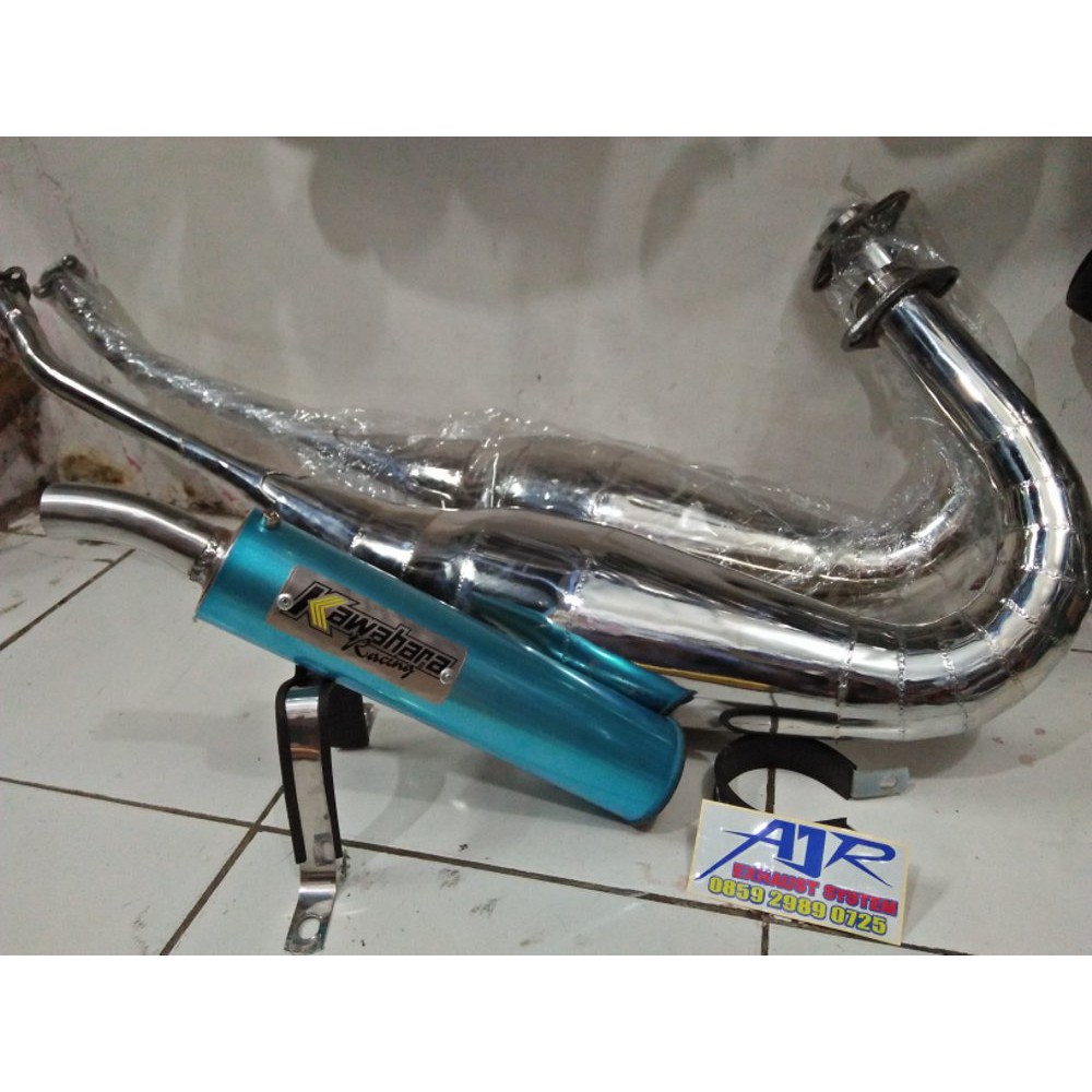 TERLARIS!! knalpot Kawahara ninja 2tak RR R ss dijamin garing