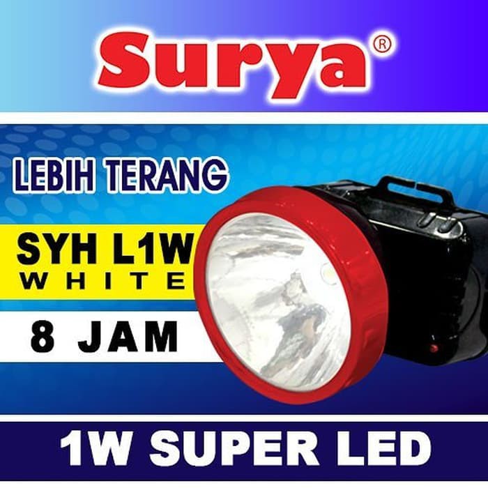 Senter Kepala LED Super LED Surya SYH L1W White / Headlamp LED